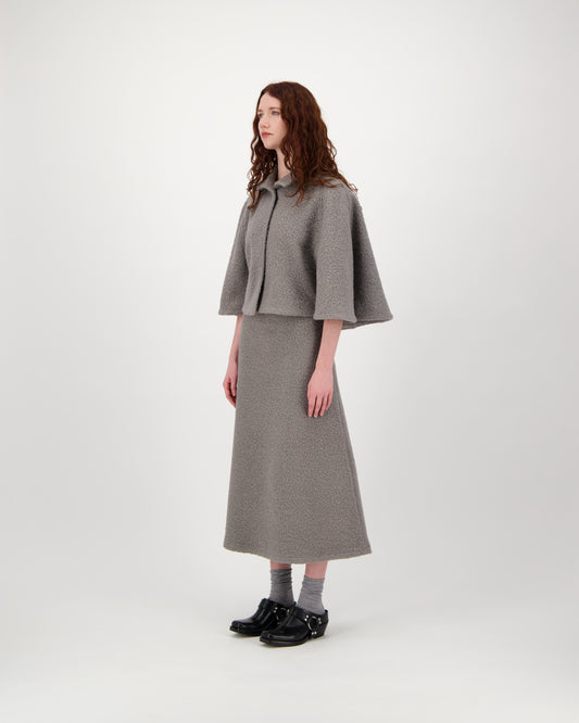 Skirt SKIA - grey bouclé