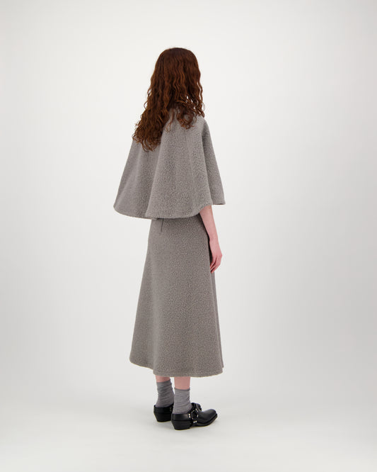 Skirt SKIA - grey bouclé