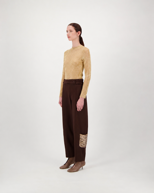 Top CARLOTTA - gold