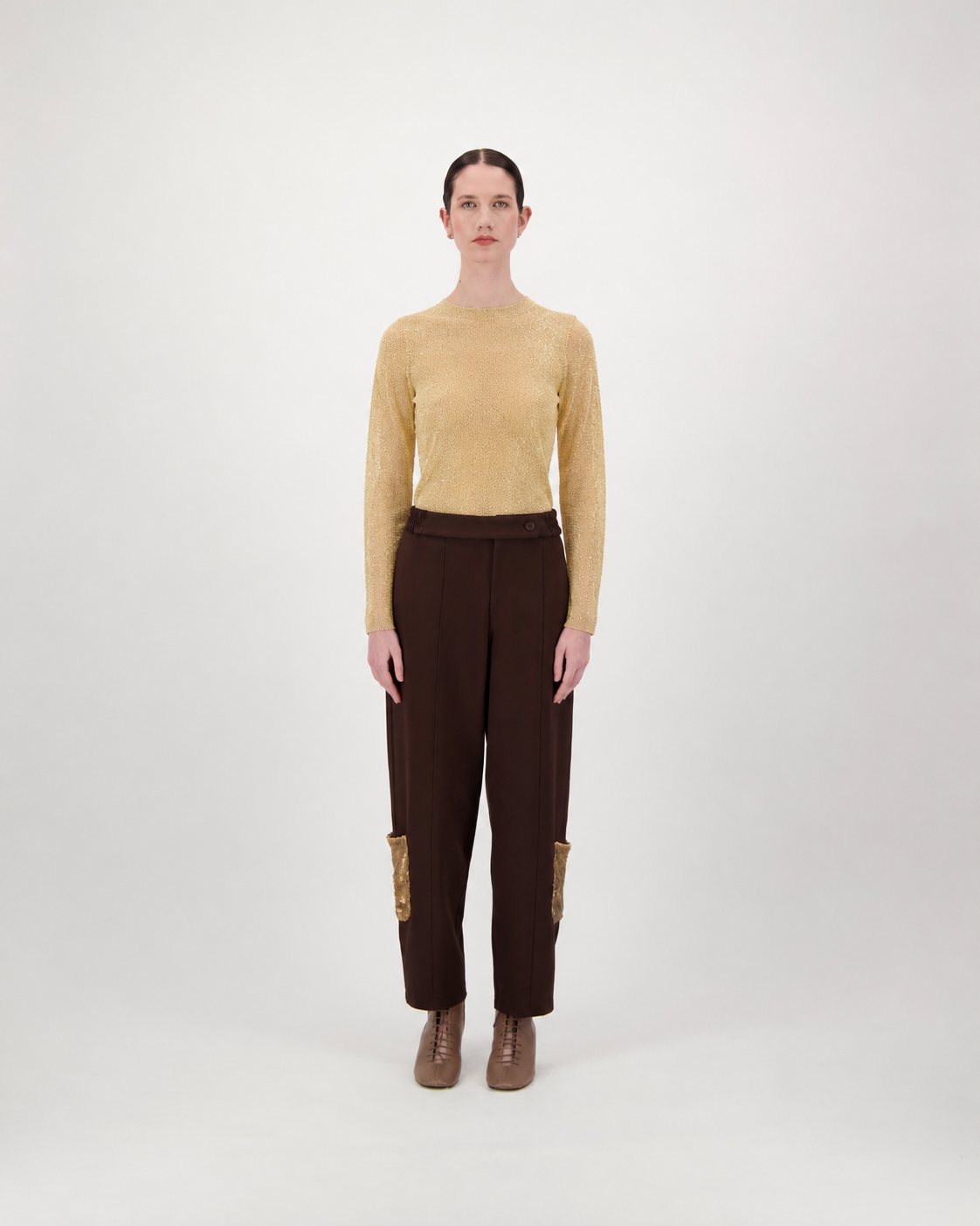 Top CARLOTTA - gold