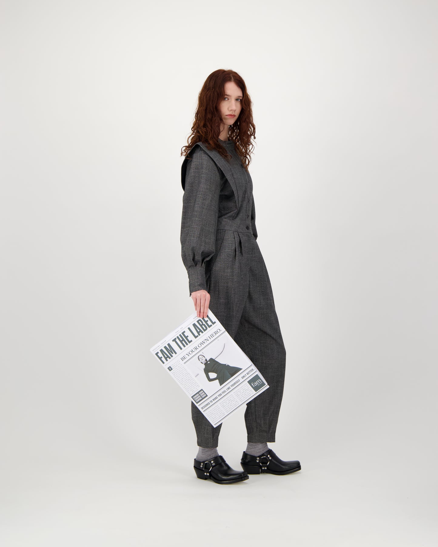 Jumpsuit EZTRA - black/grey
