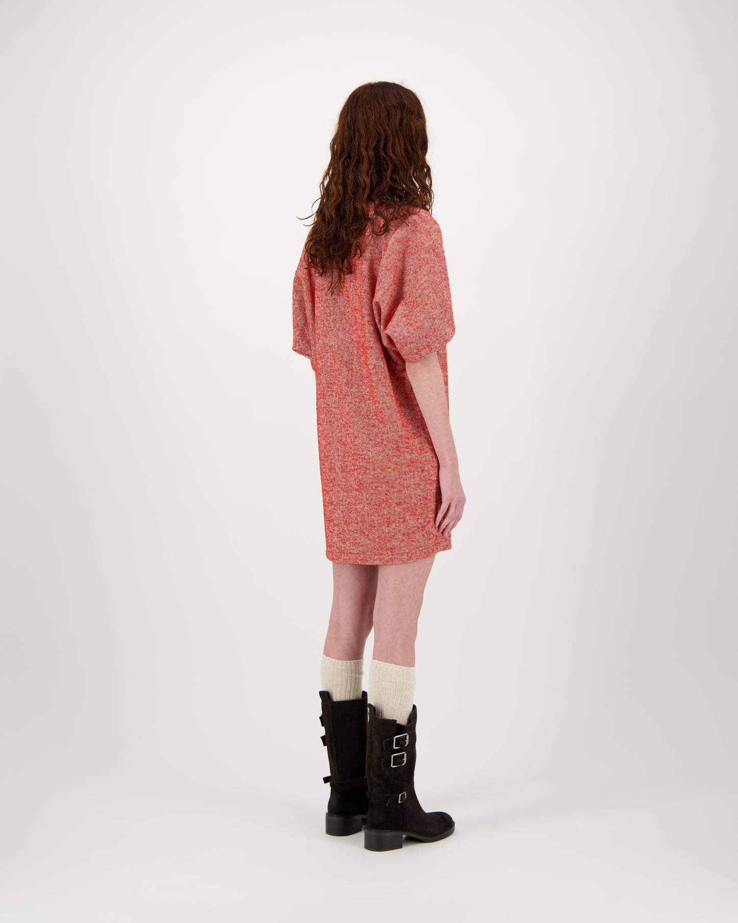 Dress ISLYNN - red herringbone