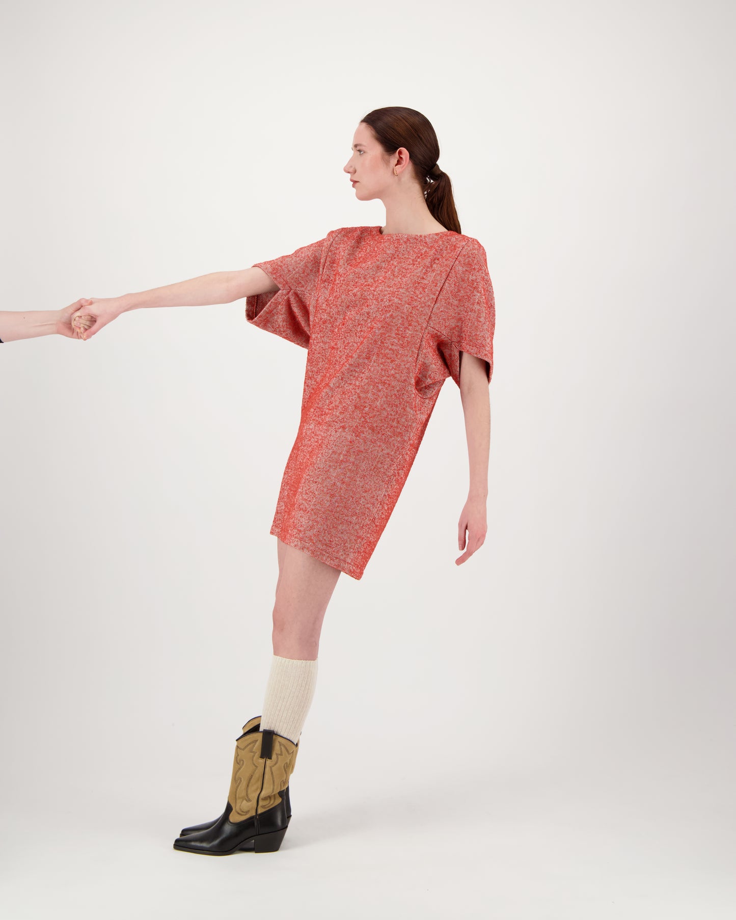 Dress ISLYNN - red herringbone