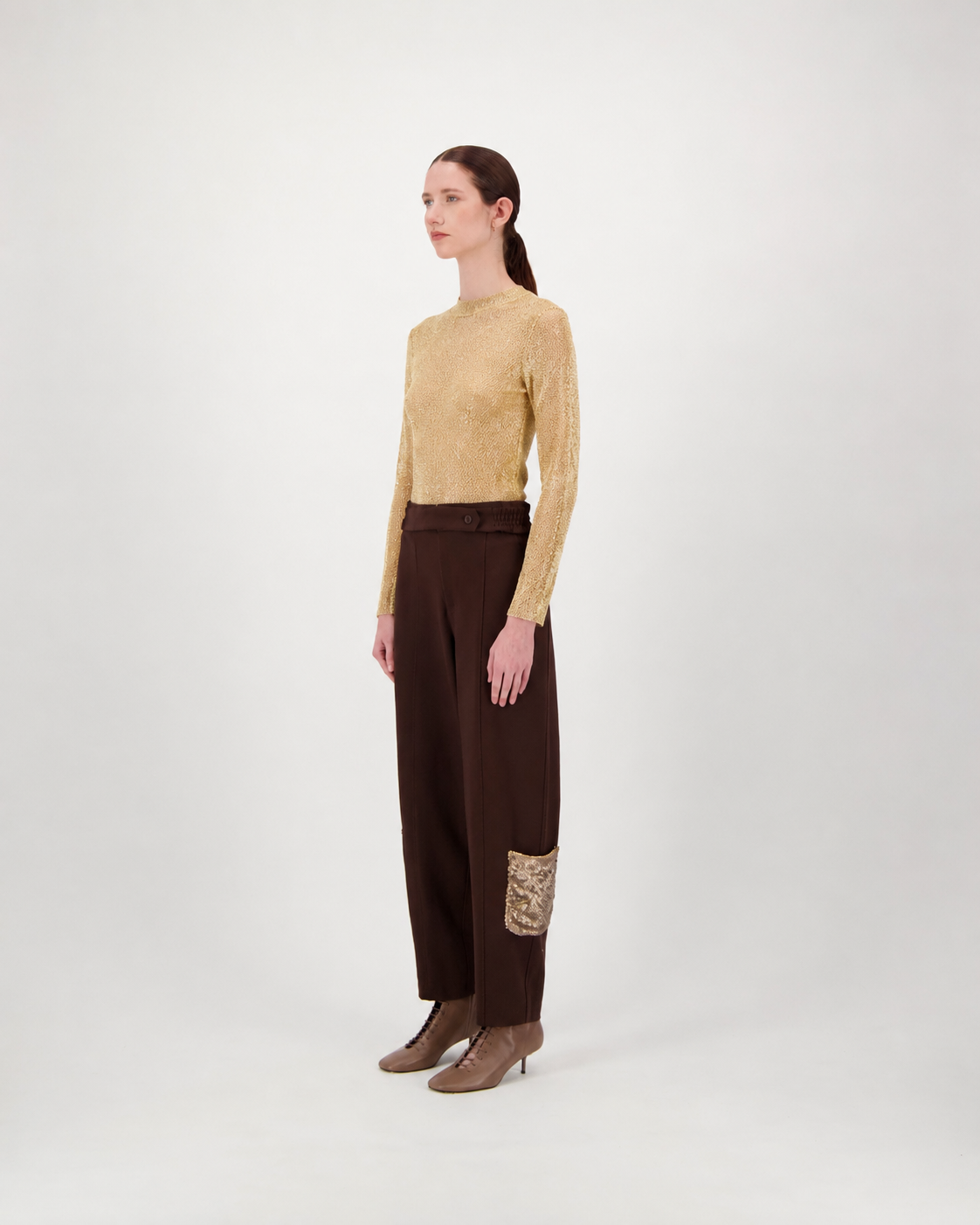 Top CARLOTTA - gold
