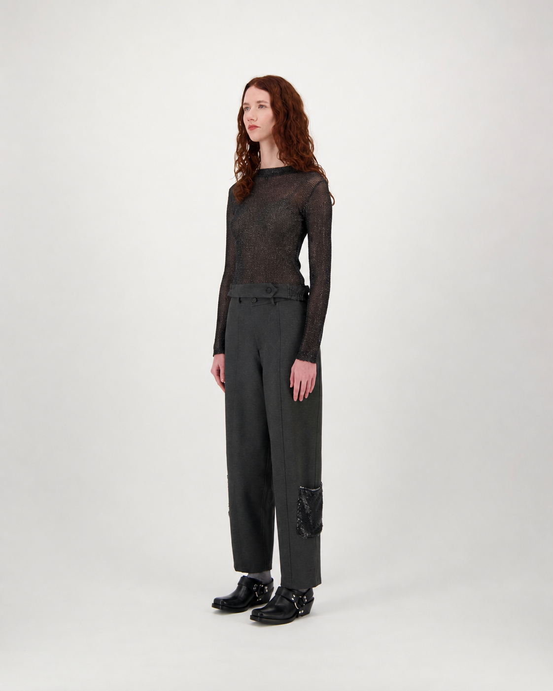 Top CARLOTTA - shiny black