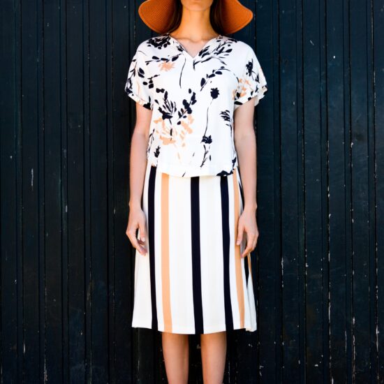 FAM-amelia-skirt-stripes-mia-ecoprint-blouse-floral