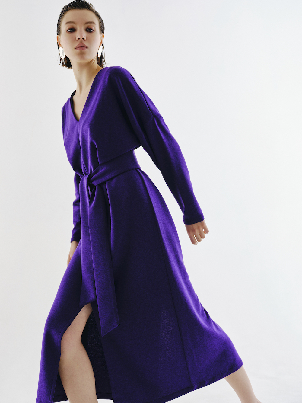 Cecile dress - purple Lyocell - FAM the label